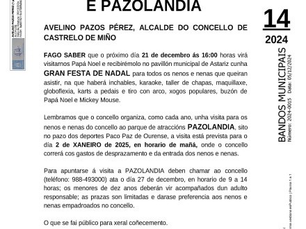 Festa de Nadal e visita a Pazolandia