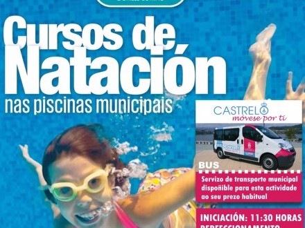 O 1 de agosto comezarn os cursos de natacin na piscina municipal