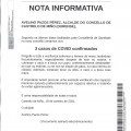 NOTA INFORMATIVA: Actualizacin datos COVID.