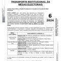 Transporte institucional eleccins Parlamento Europeo